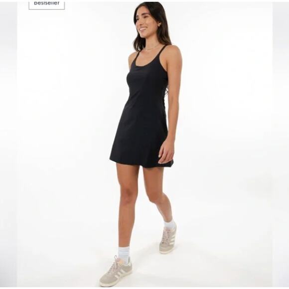 RHOBACK Demi Active Dress Womens Size Small Black Athletic Golf Tennis Romper - Picture 1 of 10